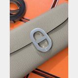 Luxury Hermes D Ancre to go clutch Epsom bag
