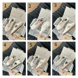 Luxury Super-Star Sabots with platinum star and ice-gray suede tongue