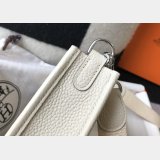Hermes Evelyne Handbags Replica off White