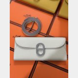 Luxury Hermes D Ancre to go clutch Epsom bag