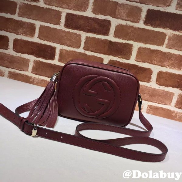 TOP Gucci Replicas Soho small leather disco 308364 bag