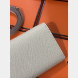 Luxury Hermes D Ancre to go clutch Epsom bag