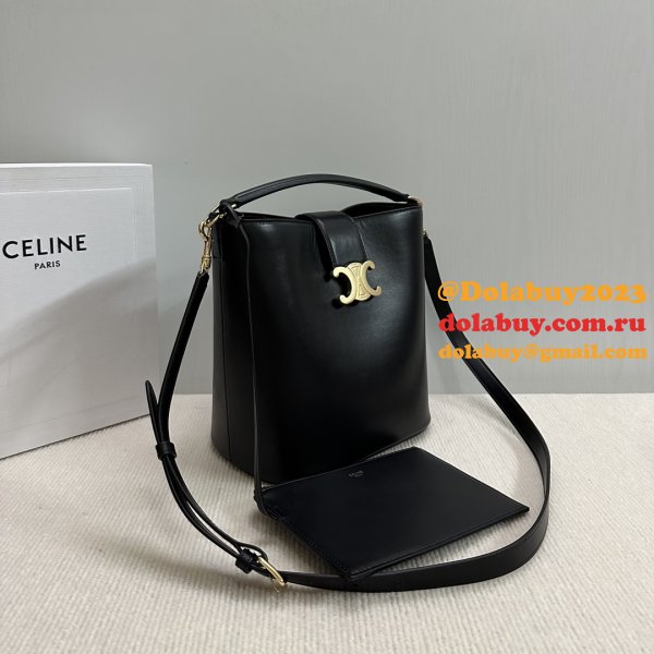 7 Star Celine Triomphe Louise Bucket Bag 116613 Medium