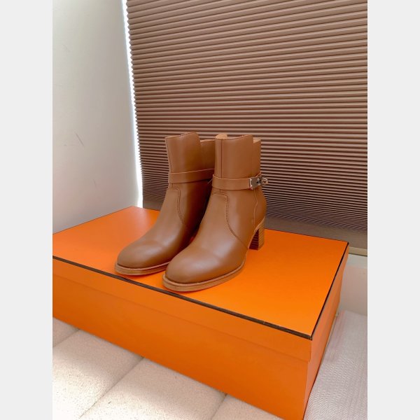 TOP Hermes Saint Germain ankle Leather boot