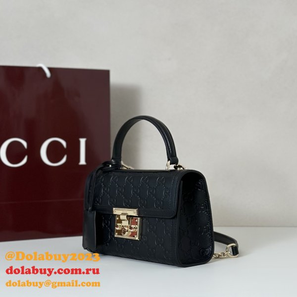 Gucci 848884 Padlock Shoulder Small Top Handle Bag