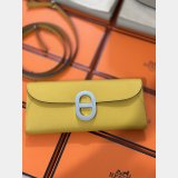 Luxury Hermes D Ancre to go clutch Epsom bag