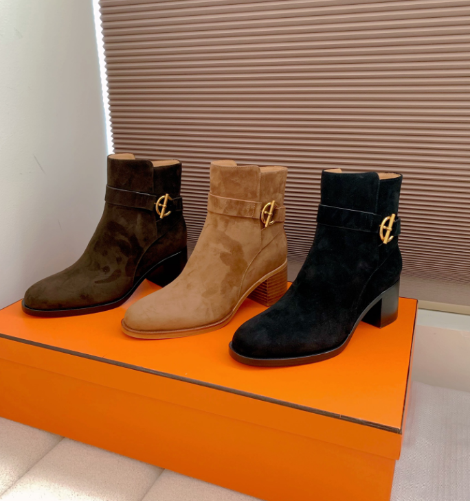 Top Hermes Jill 60 ankle boot suede